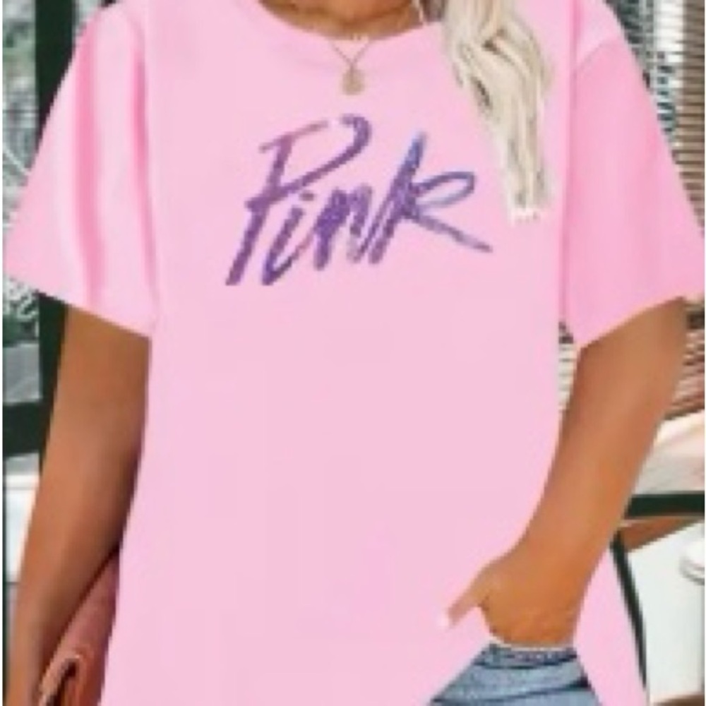 Pink Graphic Women's Top
